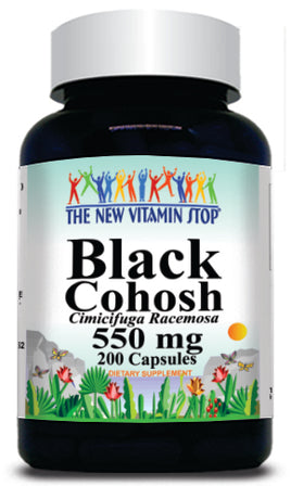 BUY 1 GET 2 FREE Black Cohosh 550mg 200 Capsules