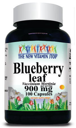 50% off Price Blueberry Leaf 900mg 100 Capsules 1 or 3 Bottle Price