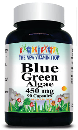 50% off Price Blue Green Algae 450mg 90 Capsules 1 or 3 Bottle Price