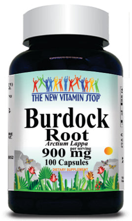 BUY 1 GET 2 FREE Burdock Root 900mg 100 Capsules