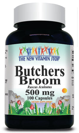 50% off Price Butchers Broom 500mg 100 or 200 Capsules 1 or 3 Bottle Price
