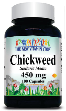 BUY 1 GET 2 FREE Chickweed 450mg 100 Capsules