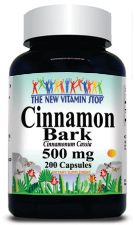 BUY 1 GET 2 FREE Cinnamon Bark 500mg 200 Capsules