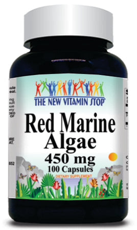 BUY 1 GET 2 FREE Red Marine Algae 450mg 100 or 200 Capsules
