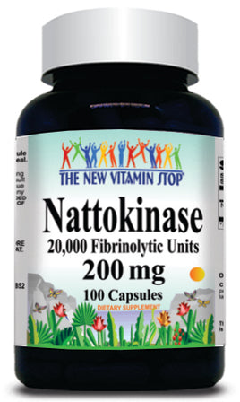 BUY 1 GET 2 FREE Nattokinase 200mg 100 or 200 Capsules