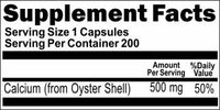 50% off Price Oyster Shell 500mg 200 Capsules 1 or 3 Bottle Price