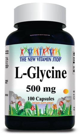 BUY 1 GET 2 FREE L-Glycine Free Form 500mg 100 Capsules
