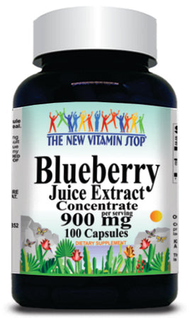 BUY 1 GET 2 FREE Blueberry Juice Extract Concentrate 900mg 100 Capsules
