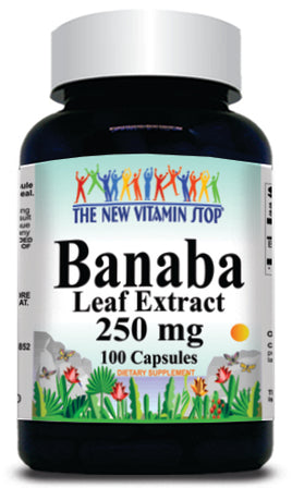 BUY 1 GET 2 FREE Banaba Leaf Extract 250mg 100 Capsules