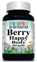 50% off Price Berry Happy Body 900mg 100 Capsules 1 or 3 Bottle Price