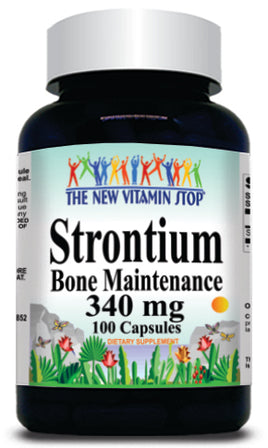 BUY 1 GET 2 FREE Strontium Bone Maintenance 340mg 100 or 200 Capsules