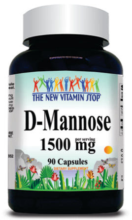 50% off Price D-Mannose 1500mg 90 or 180 Capsules 1 or 3 Bottle Price