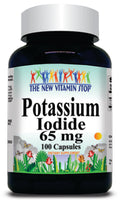 BUY 1 GET 2 FREE Potassium Iodide 65mg 100 or 200 Capsules