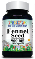 50% off Price Fennel Seed 900mg 100 Capsules 1 or 3 Bottle Price