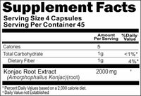 50% off Price Konjac Root Extract 2000mg 180 Capsules 1 or 3 Bottle Price