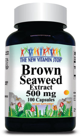 BUY 1 GET 2 FREE Brown Seaweed Extract 500mg 100 or 200 Capsules