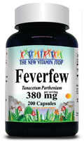 50% off Price Feverfew 380mg 200 Capsules 1 or 3 Bottle Price