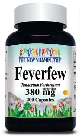 50% off Price Feverfew 380mg 200 Capsules 1 or 3 Bottle Price