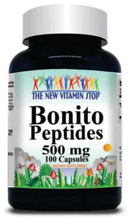BUY 1 GET 2 FREE Bonito Peptides 500mg 100 or 200 Capsules