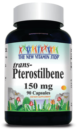 BUY 1 GET 2 FREE trans-Pterostilbene 150mg 90 or 180 Capsules