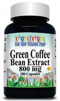 50% off Price Green Coffee Bean Extract 800mg 180 Capsules 1 or 3 Bottle Price