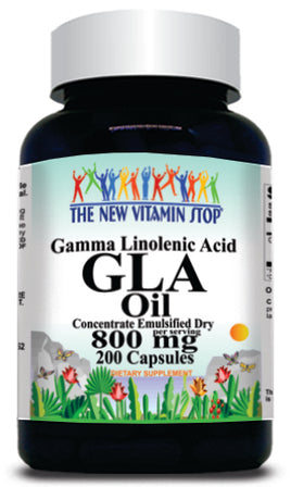 BUY 1 GET 2 FREE GLA (Gamma Linolenic Acid) 800mg 200 Capsules