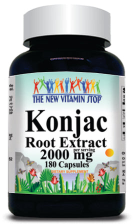 BUY 1 GET 2 FREE Konjac Root Extract 2000mg 180 Capsules