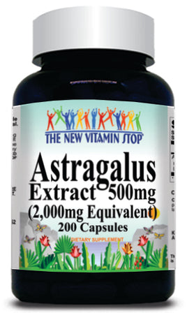 BUY 1 GET 2 FREE Astragalus Extract  Equivalent 2000mg 200 Capsules
