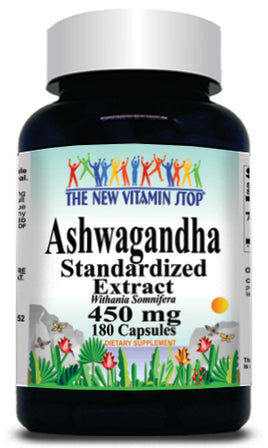 BUY 1 GET 2 FREE Ashwagandha Extract 450mg 180 Capsules