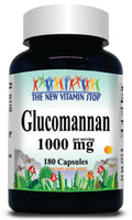 50% off Price Glucomannan 1000mg 180 Capsules 1 or 3 Bottle Price