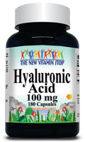 50% off Price Hyaluronic Acid 100mg 90 or 180 Capsules 1 or 3 Bottle Price
