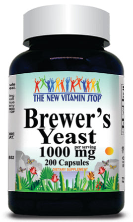 BUY 1 GET 2 FREE Brewers Yeast 1000mg 200 Capsules