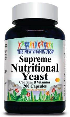 50% off Price Supreme Nutritional Yeast  200 Capsules 1 or 3 Bottle Price