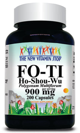 BUY 1 GET 2 FREE Fo-Ti Ho-Shou-Wu 900mg 200 Capsules