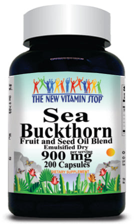 BUY 1 GET 2 FREE Sea Buckthorn 900mg 200 Capsules