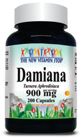 50% off Price Damiana 900mg 200 Capsules 1 or 3 Bottle Price