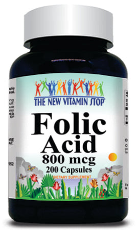 BUY 1 GET 2 FREE Folic Acid 800mcg 200 Capsules