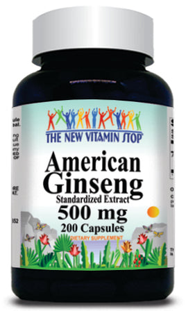 BUY 1 GET 2 FREE American Ginseng Extract 500mg  200 Capsules