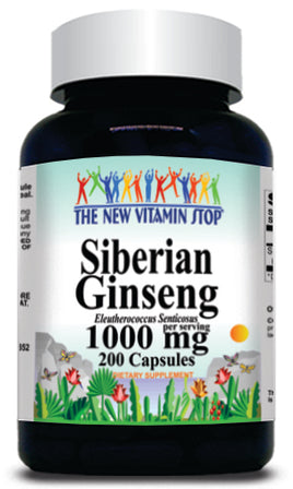 BUY 1 GET 2 FREE Siberian Ginseng 1000mg 200 Capsules