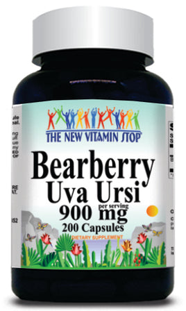 50% off Price Bearberry Uva Ursi 900mg 200 Capsules 1 or 3 Bottle Price