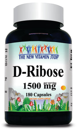 BUY 1 GET 2 FREE D-Ribose 1500mg 180 Capsules