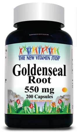 BUY 1 GET 2 FREE Goldenseal Root 550mg 200 Capsules