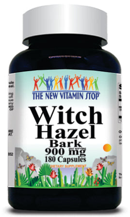BUY 1 GET 2 FREE Witch Hazel Bark 900mg 180 Capsules