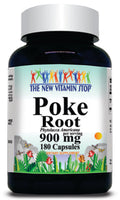 50% off Price Poke Root 900mg 180 Capsules 1 or 3 Bottle Price