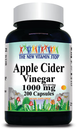 BUY 1 GET 2 FREE  Apple Cider Vinegar 1000mg 200 Capsules