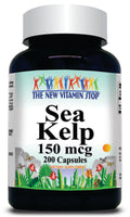 50% off Price Sea Kelp 150mcg 200 Capsules 1 or 3 Bottle Price