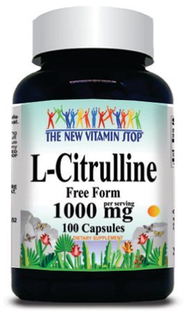 BUY 1 GET 2 FREE L-Citrulline Free Form 1000mg 100 or 200 Capsules