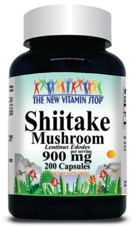 BUY 1 GET 2 FREE Shiitake Mushroom 900mg 200 Capsules 1 or 3 Bottle Price