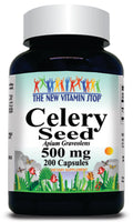 50% off Price Celery Seed 500mg 100 or 200 Capsules 1 or 3 Bottle Price
