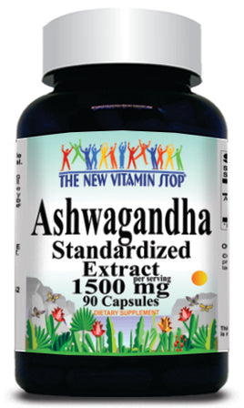 BUY 1 GET 2 FREE Ashwagandha Extract 1500mg 90 or 180 Capsules